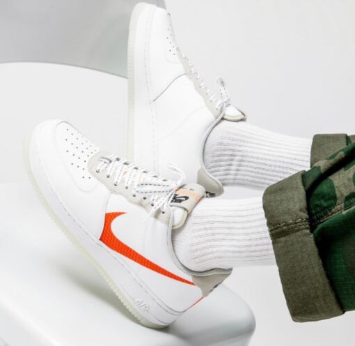 AF1 luminous white orange