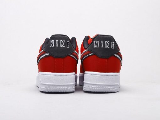 AF1 Reverse Stitch red and white