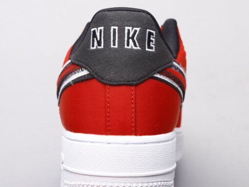 AF1 Reverse Stitch red and white