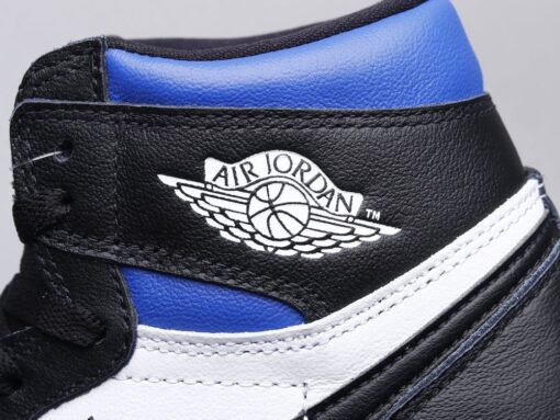 AJ1 black and blue toe