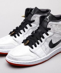 AJ1 Edison Chen White Silk