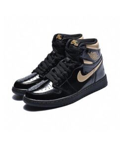 AJ1 High Black Gold