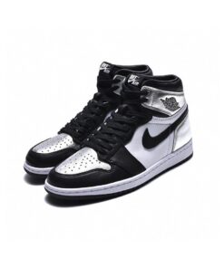 AJ1 High Black Silver