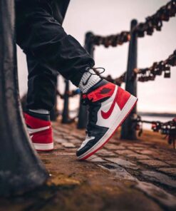 AJ1 High Six Crowns Black and Red