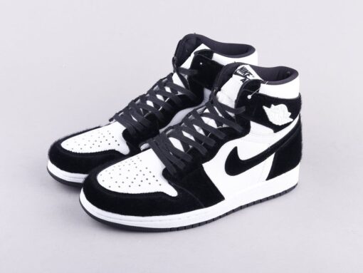 AJ1 horsehair black and white