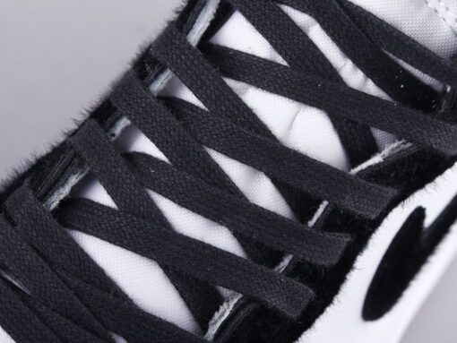 AJ1 horsehair black and white