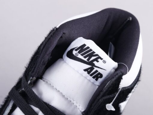 AJ1 horsehair black and white