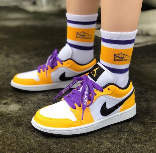 AJ1 Lakers Laser Orange