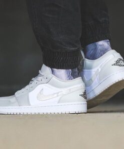 AJ1 low grey and white caBLuflage