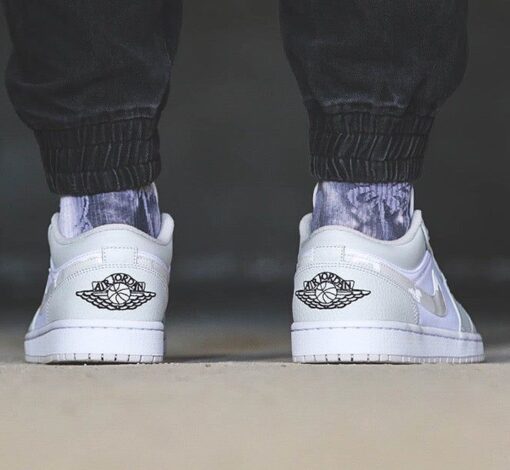 AJ1 low grey and white caBLuflage