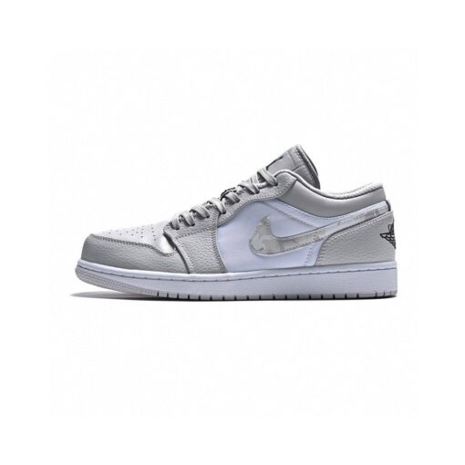 AJ1 low grey and white caBLuflage