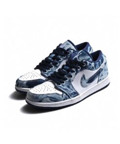 AJ1 Low Washed Denim