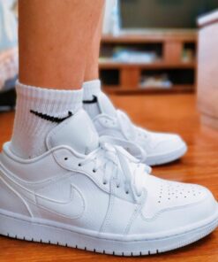 AJ1 Pure white lychee pattern