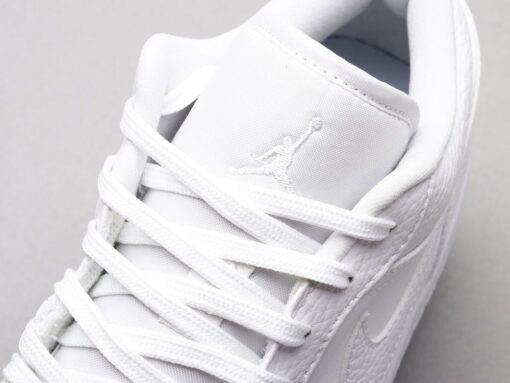 AJ1 Pure white lychee pattern