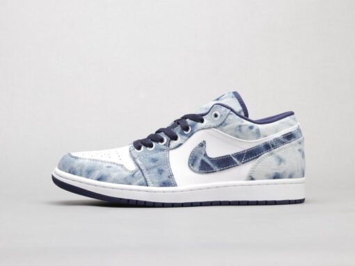 AJ1 washed denim denim