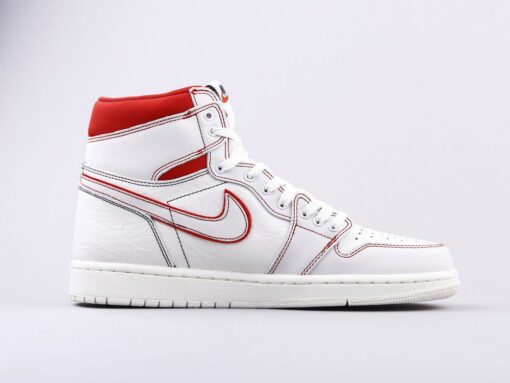 AJ1 white and red manuscript