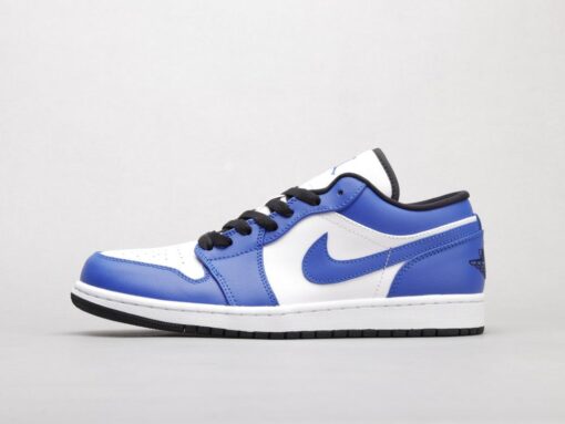 AJ1 white blue lightning