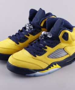 AJ5 Michigan black and yellow