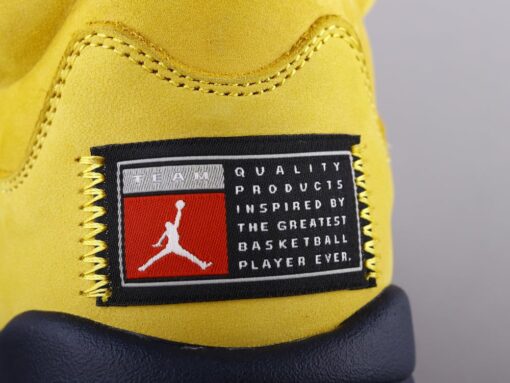 AJ5 Michigan black and yellow