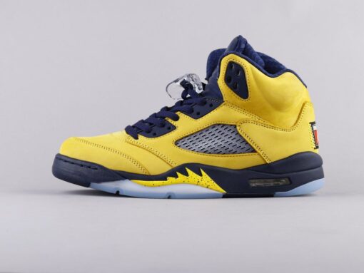 AJ5 Michigan black and yellow