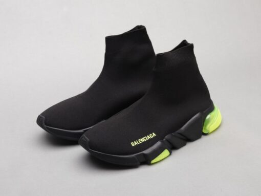 Bla Socks Air Cushion Black Green Sneaker