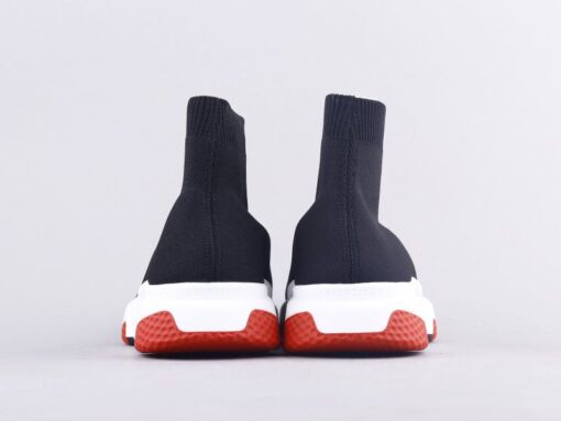 Bla Socks And Shoes Black And White Red Sneaker