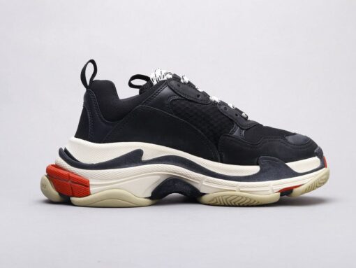 Bla Triple S Black and Red Sneaker