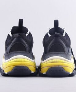 Bla Triple S Black And Yellow Sneaker