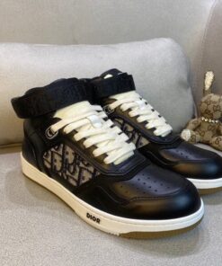 DIR  B27 BLACK HIGH-TOP SNEAKER