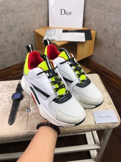 DIR B22 White And Yellow Sneaker