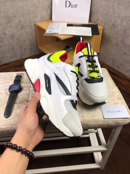 DIR B22 White And Yellow Sneaker