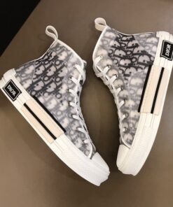 DIR B23 Black and White HIGH-TOP SNEAKER