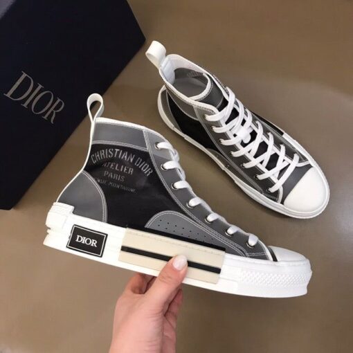 DIR B23 Black and White HIGH-TOP SNEAKER