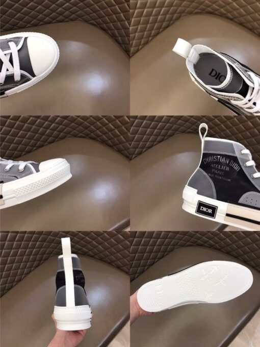 DIR B23 Black and White HIGH-TOP SNEAKER