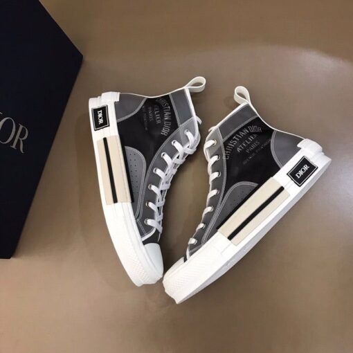 DIR B23 Black and White HIGH-TOP SNEAKER