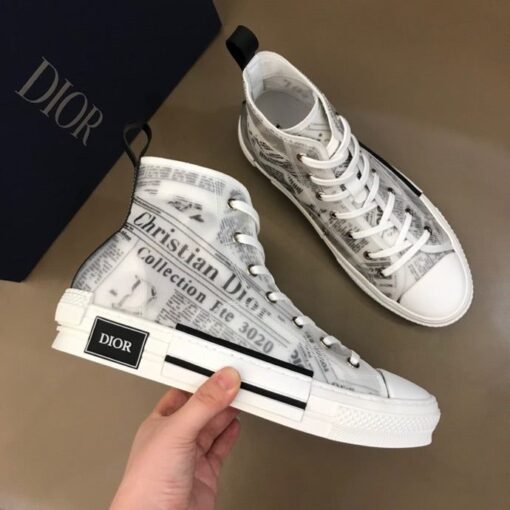 DIR B23 Newspaper HIGH-TOP SNEAKER