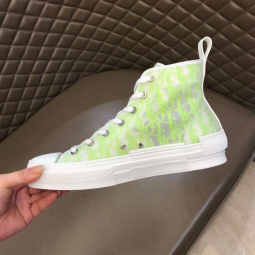 DIR B23 White and Yellow HIGH-TOP SNEAKER