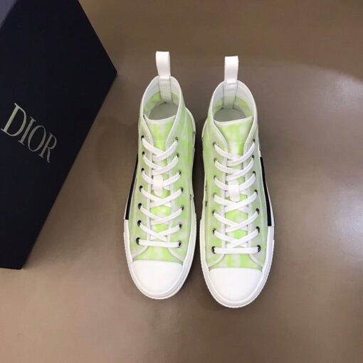 DIR B23 White and Yellow HIGH-TOP SNEAKER
