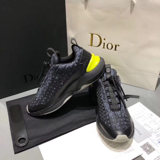 DIR B24 BLnogram Black Yellow Sneaker