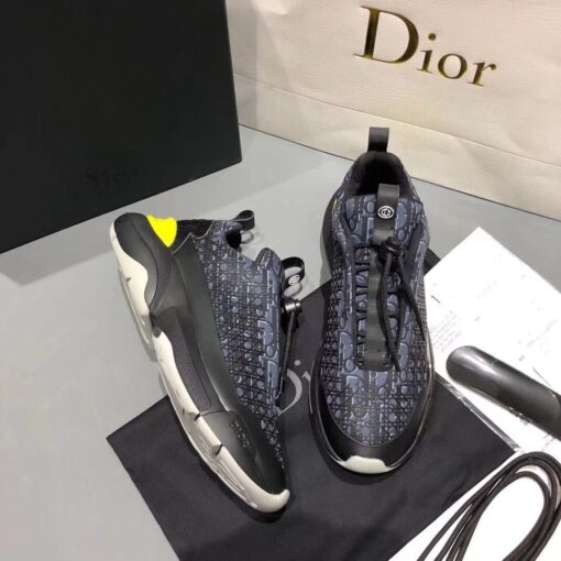 DIR B24 BLnogram Black Yellow Sneaker