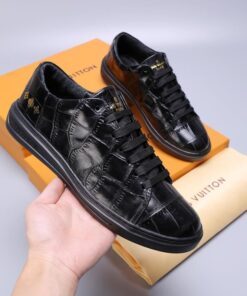 LUV Alligator Black Sneaker