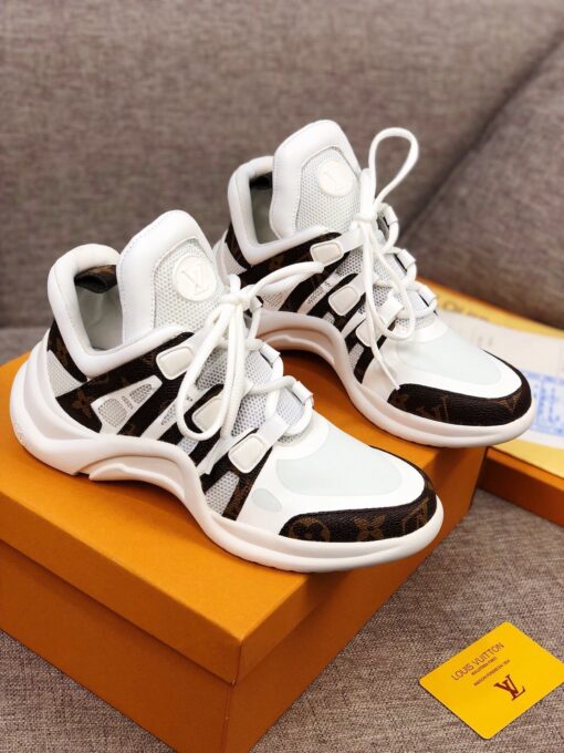 LUV Archlight White Brown Sneaker