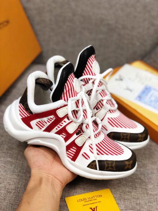 LUV Archlight White Red Brown Sneaker