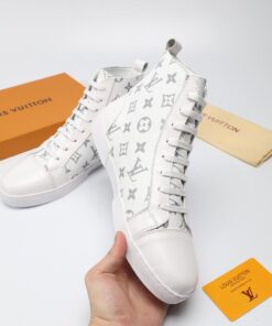 LUV High BLnogram White Boot Sneaker