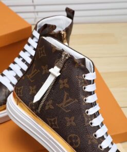 LUV HIgh Top Brown White Sneaker