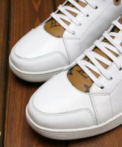 LUV HIgh Top White Brown Sneaker