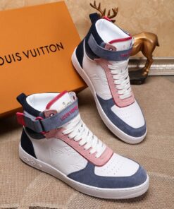 LUV Rivoli High Pink Blue White Sneaker