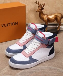 LUV Rivoli High Pink Blue White Sneaker