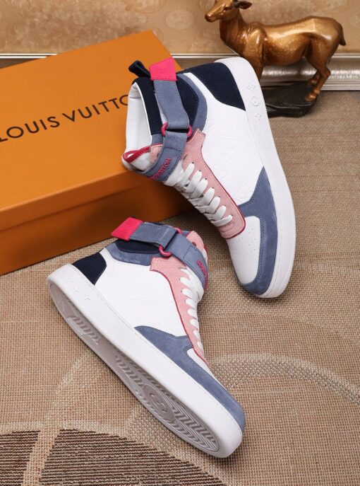 LUV Rivoli High Pink Blue White Sneaker