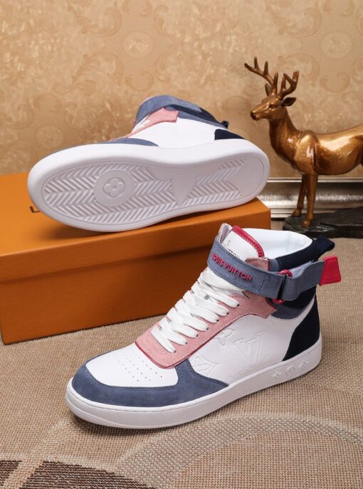 LUV Rivoli High Pink Blue White Sneaker